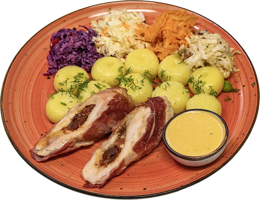 Roladka z kurczaka w szynce parmeńskiej